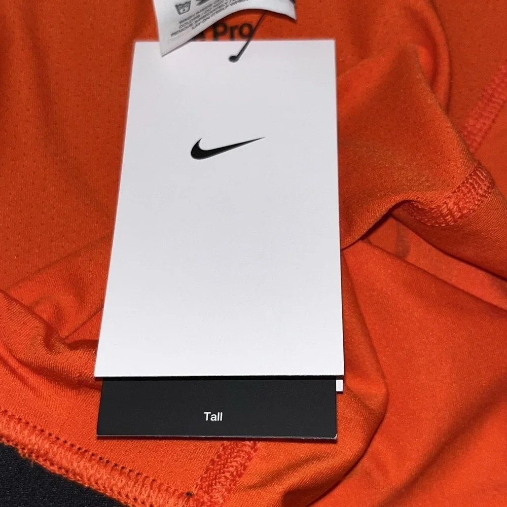 Nike Pro Padded Pants Mens 2XL Tall Orange NBA Basketball AA0756-891 Leggings
